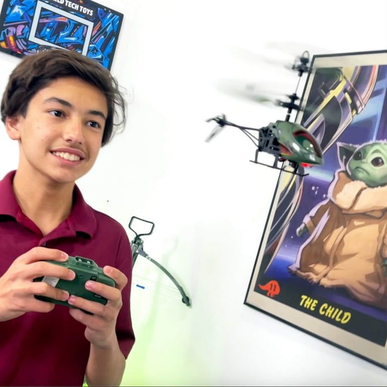 Helicóptero de detección de movimiento infrarrojo Boba Fett de Star Wars
