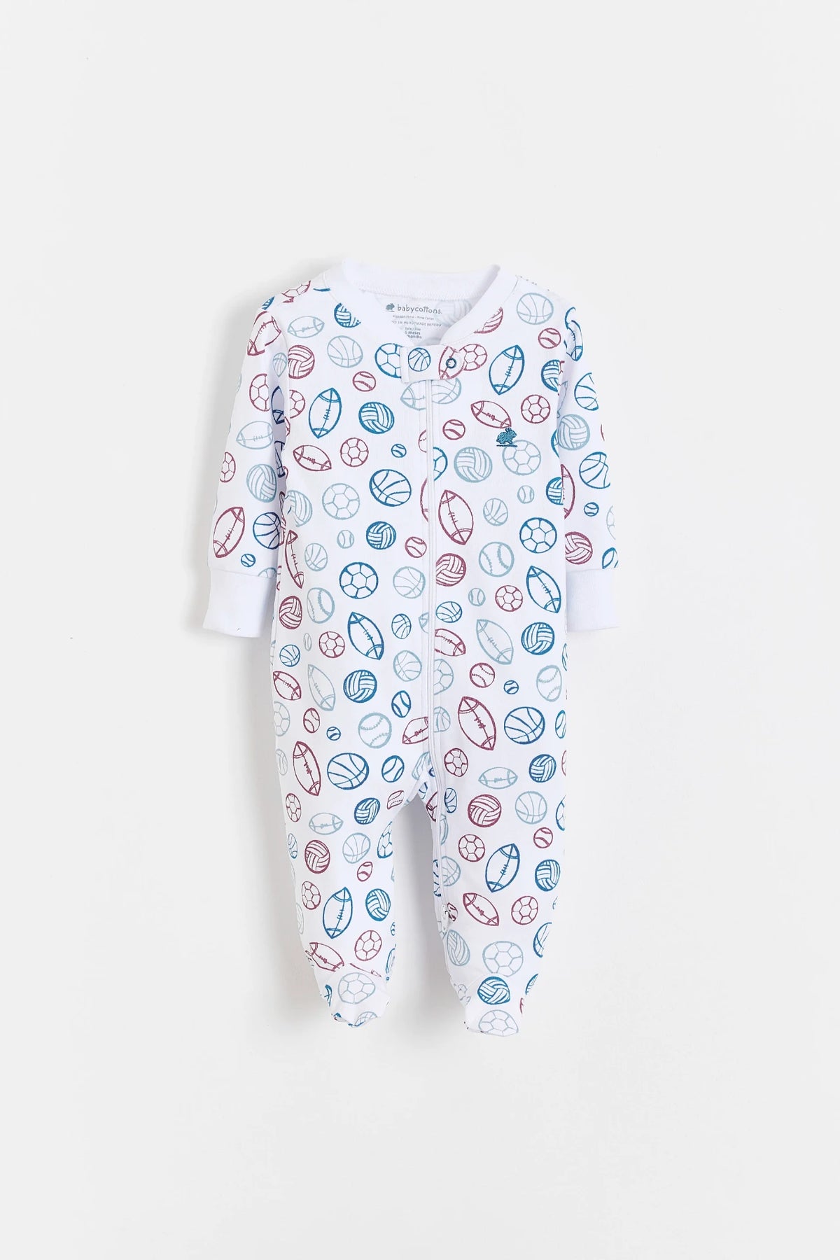Pijama elástico con cremallera y pies | babycottons