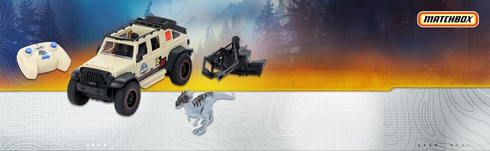 Hot Wheels Jurassic World Dominion Jeep Gladiator - Control Remoto | Matchbox