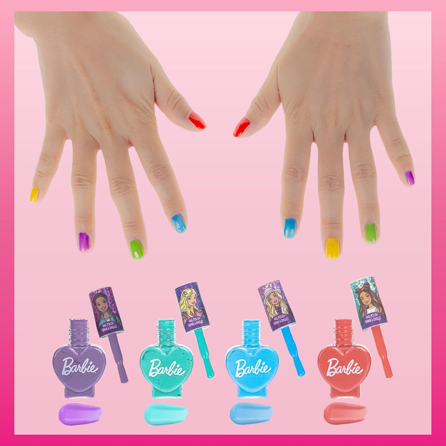 Barbie Juego De Esmalte para Uñas / 18 piezas