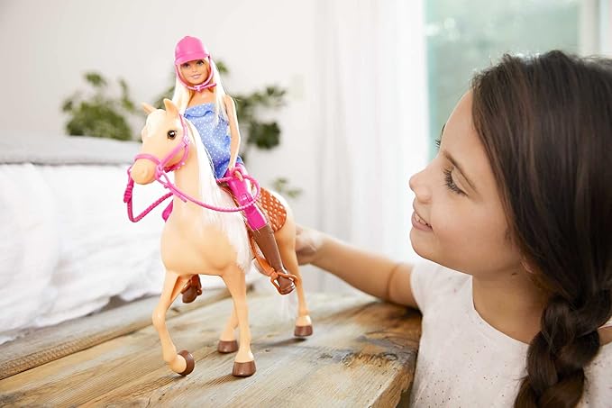 Barbie Playset con muñeca de montar y caballo