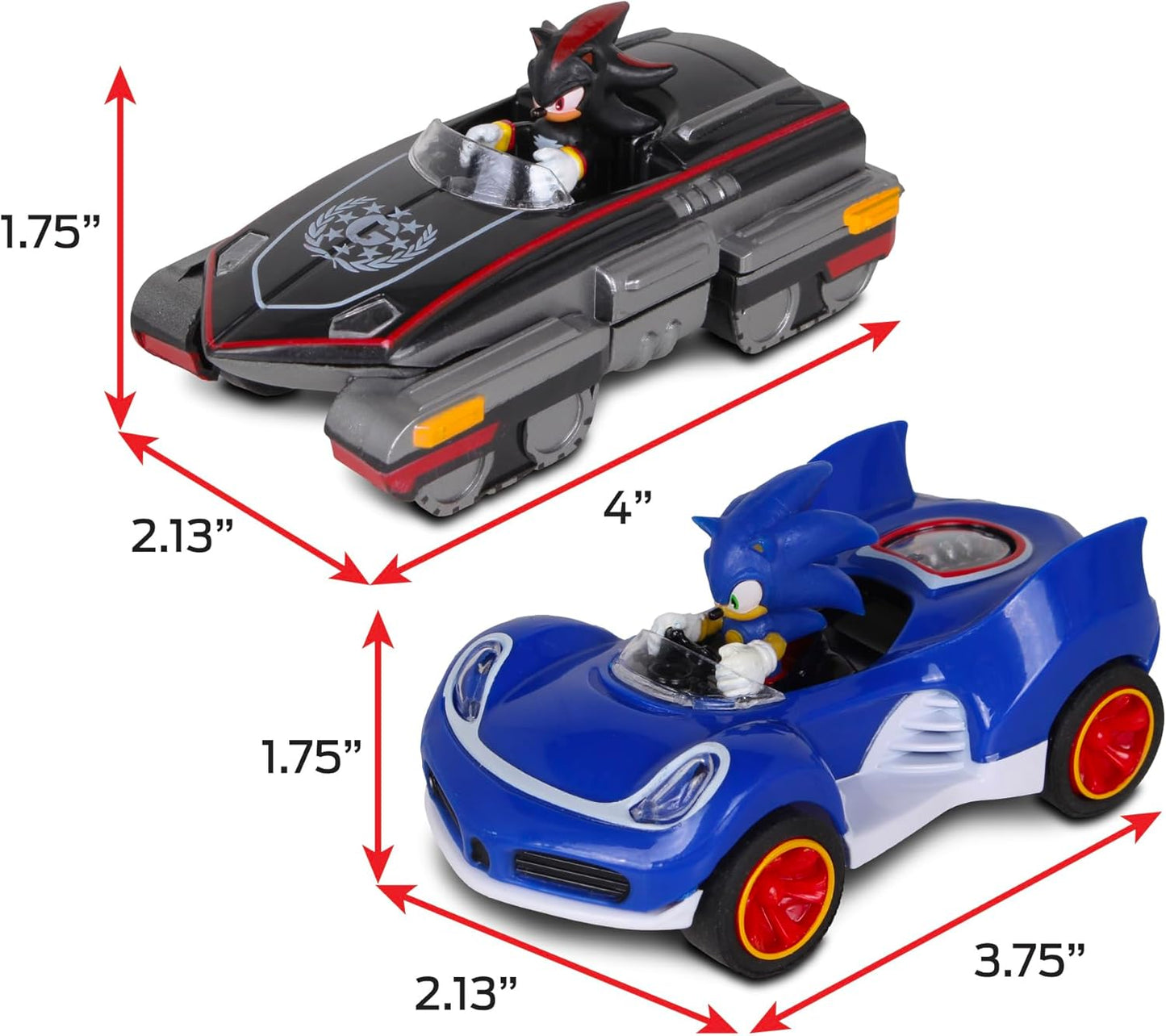 SONIC TRANSFORMED All-Stars Racing/Shadow y Sonic