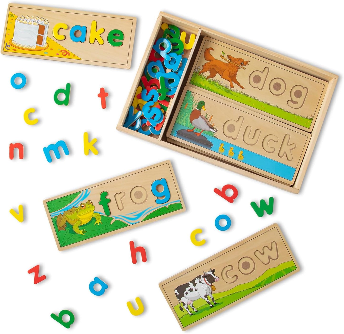 Melissa & Doug See & Spell / Rompecabezas de letras