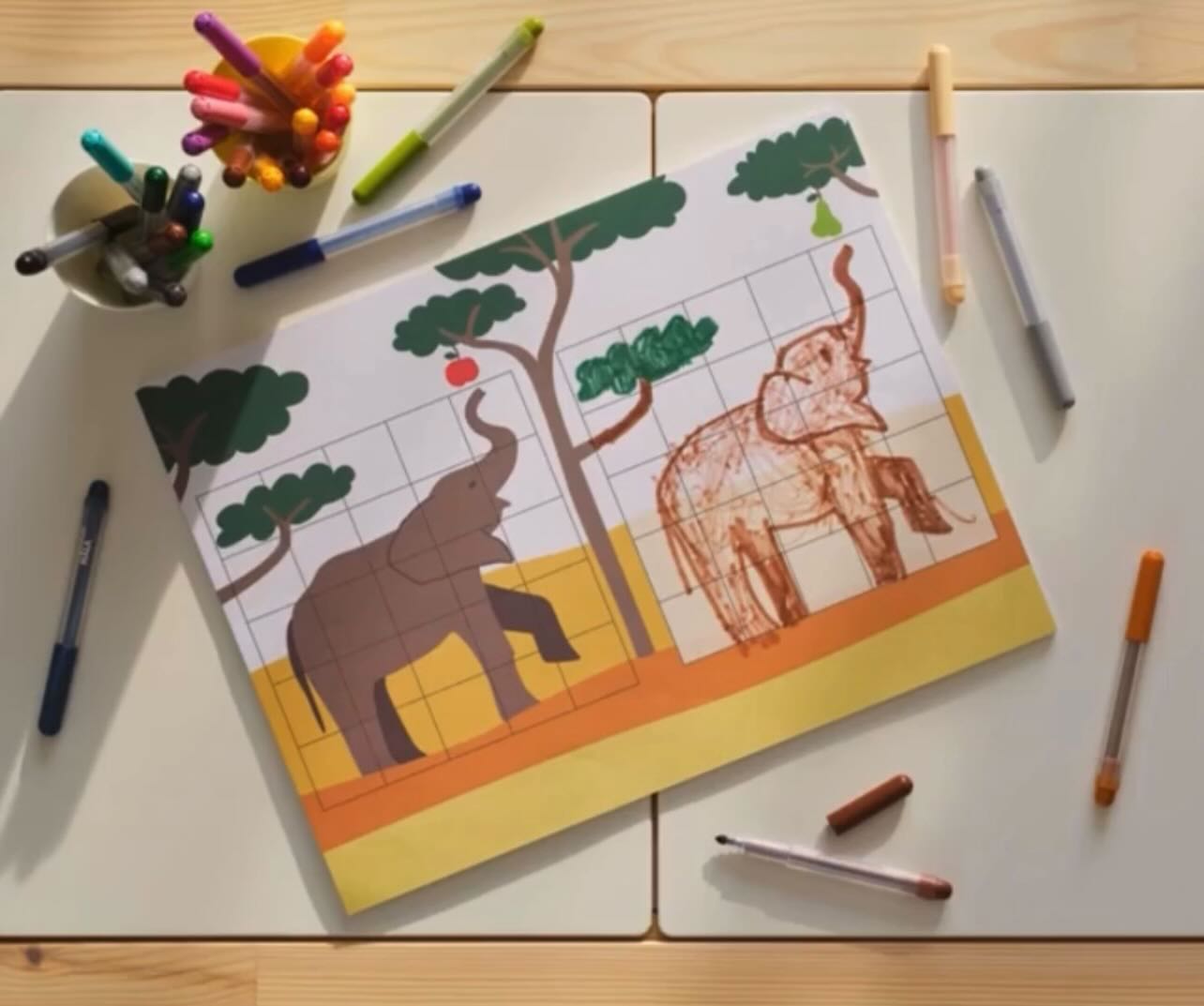 Libro de actividades - animales y paisajes