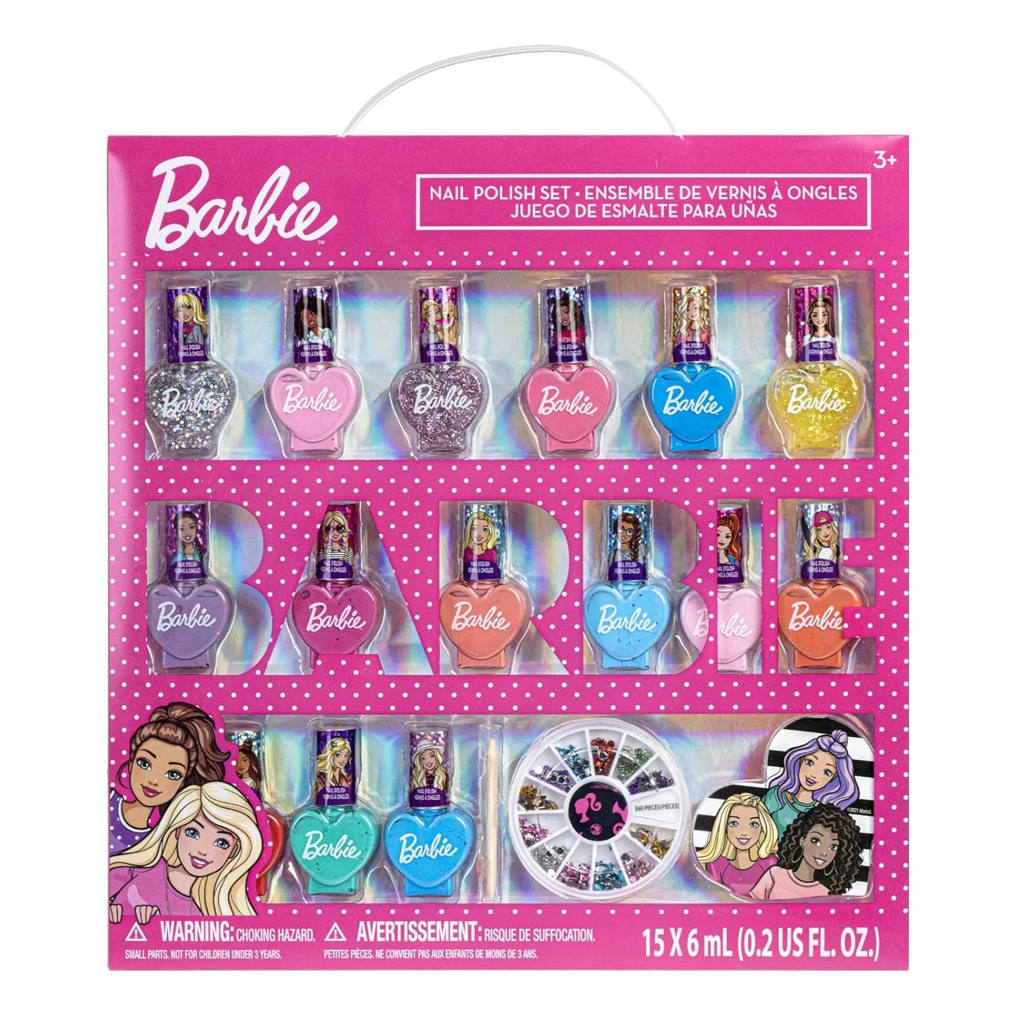 Barbie Juego De Esmalte para Uñas / 18 piezas