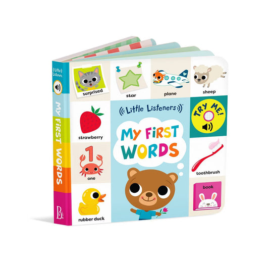 Libro interactivo de cartón con audio - Mis primeras palabras