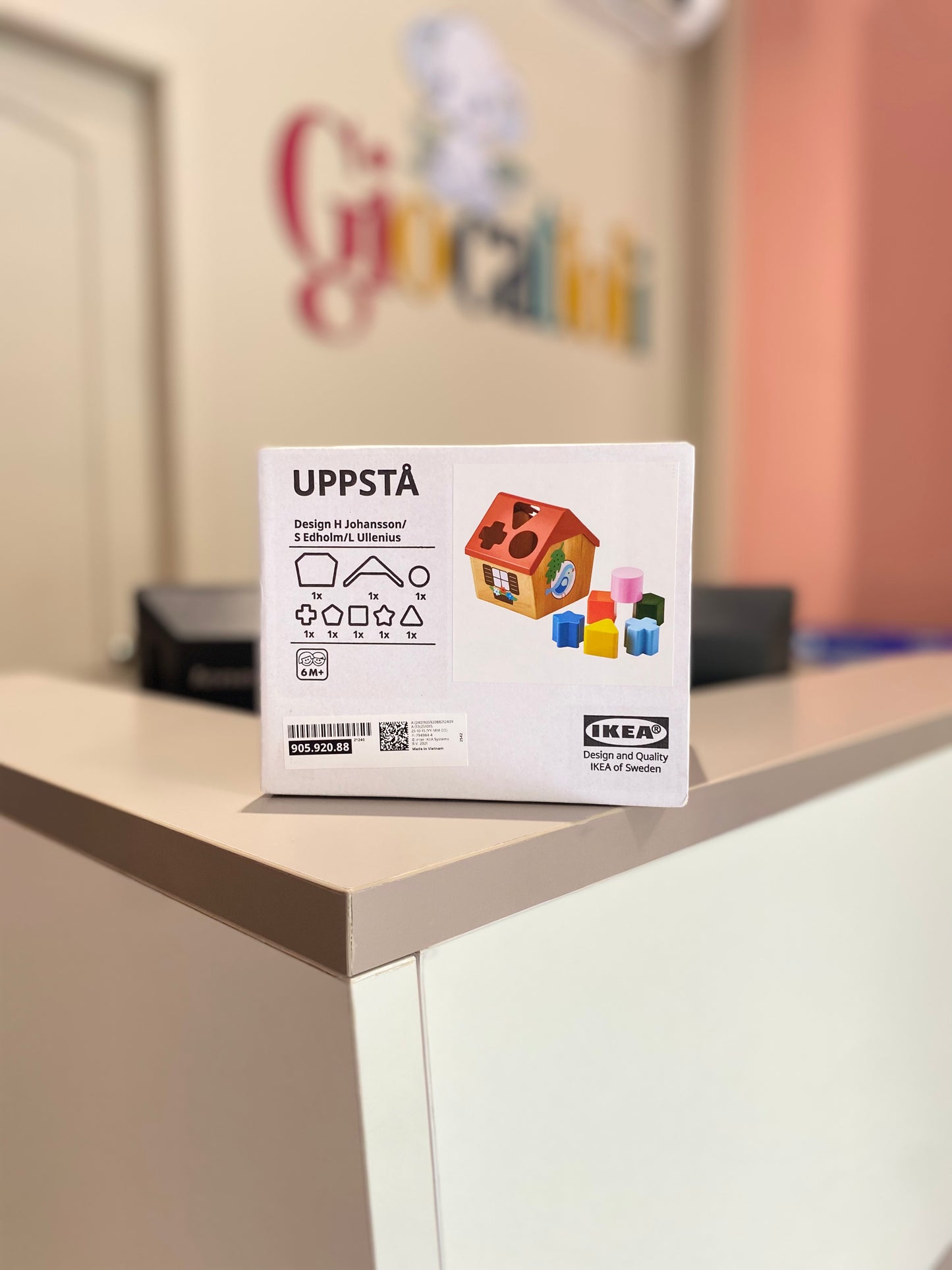 Clasificador de Formas | Multicolor Casita de madera