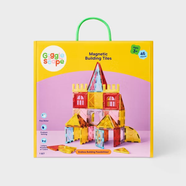 Magnetic Building Tiles Set 46pc - Gigglescape™