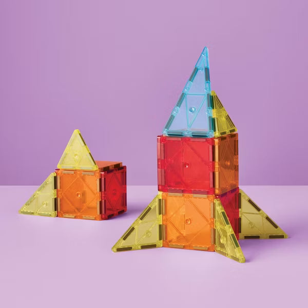 Bloques magnéticos de lata roja - Gigglescape™, 20 piezas