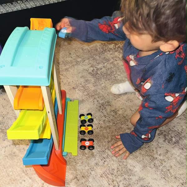 Juego Rampa de madera para coches