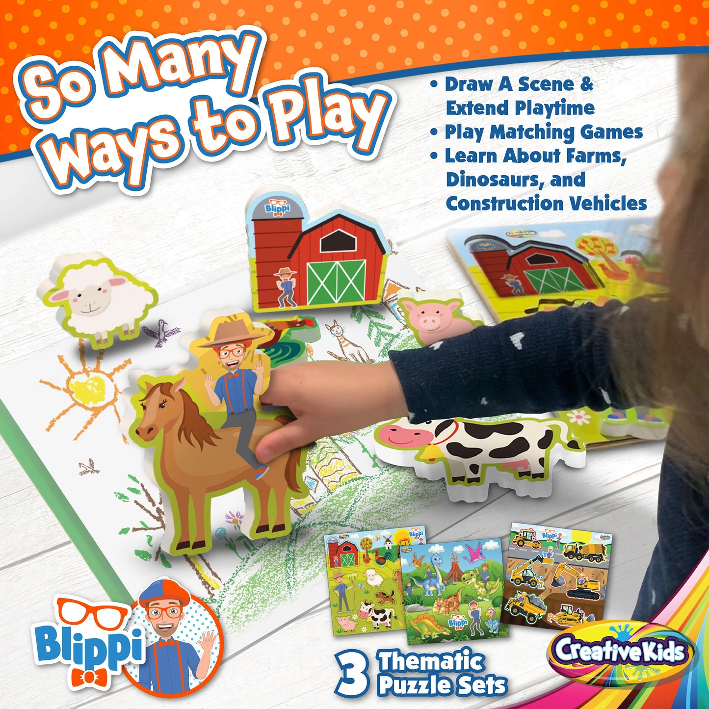 Rompecabezas de Blippi | 3 Opciones Diferentes | Creative Kids