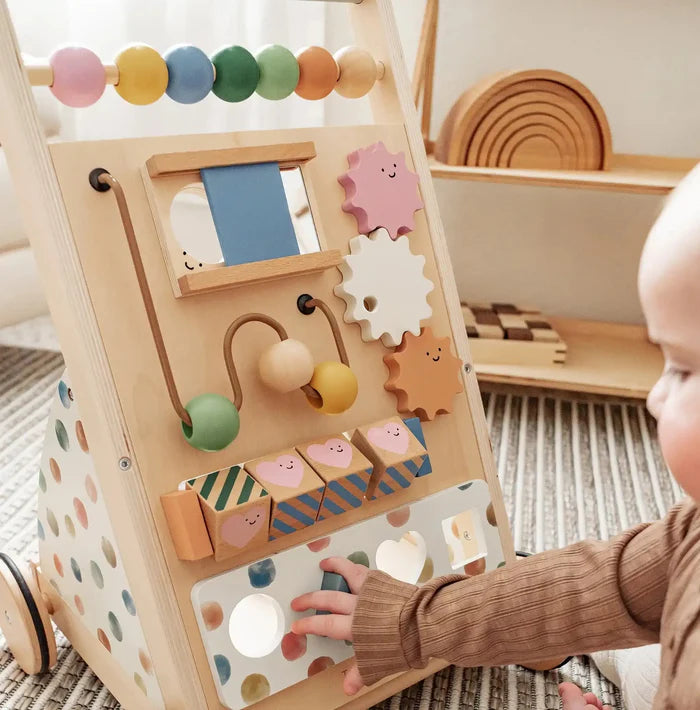 Andador de bebé de madera natural | Tiny Land