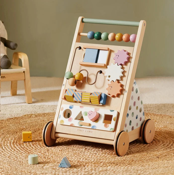 Andador de bebé de madera natural | Tiny Land
