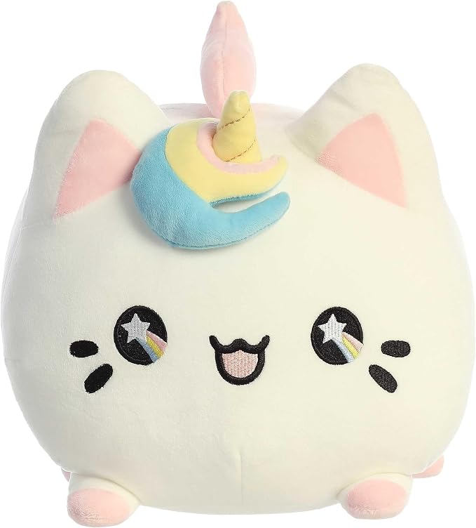 Peluche Aurora Meowchi de Unicornio de Durazno Sabroso - 15 pulgadas