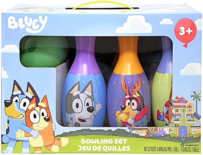 Bluey Juego de Bolos para Niños
