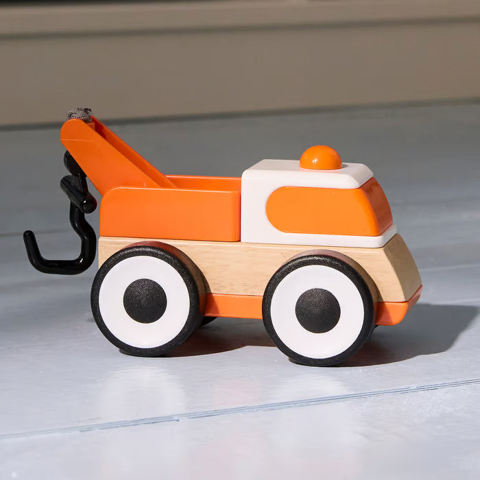 LILLABO Conjunto de 3 vehículos: camión de bomberos, coche deportivo y grúa, multicolor.