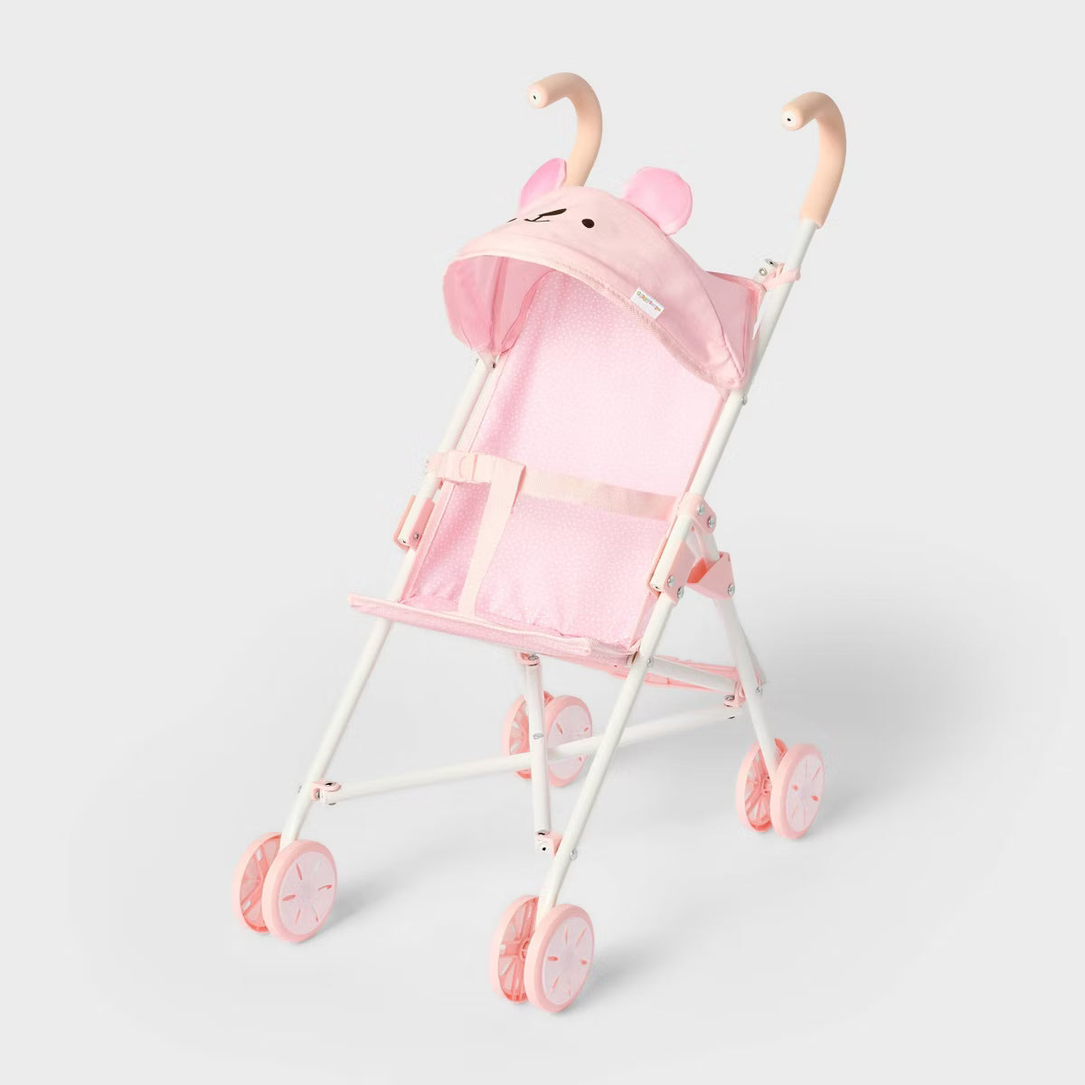 Cochecito plegable para muñecas Pink Dot Bear