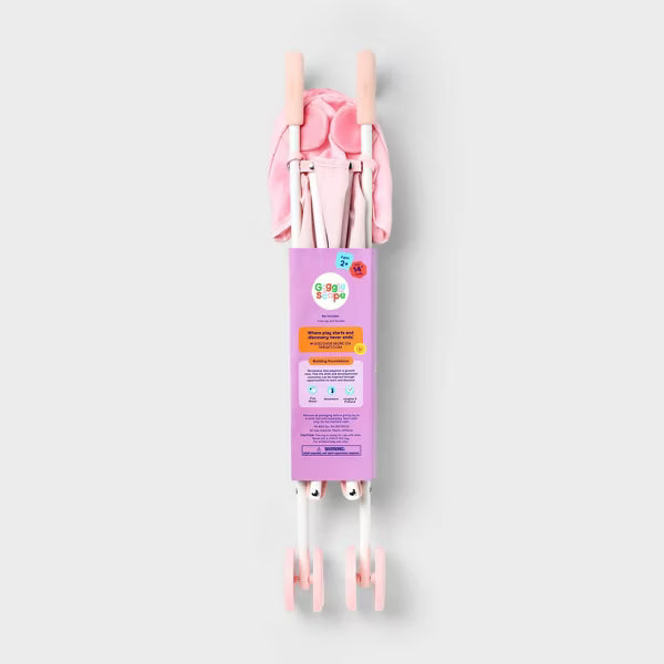 Cochecito plegable para muñecas Pink Dot Bear