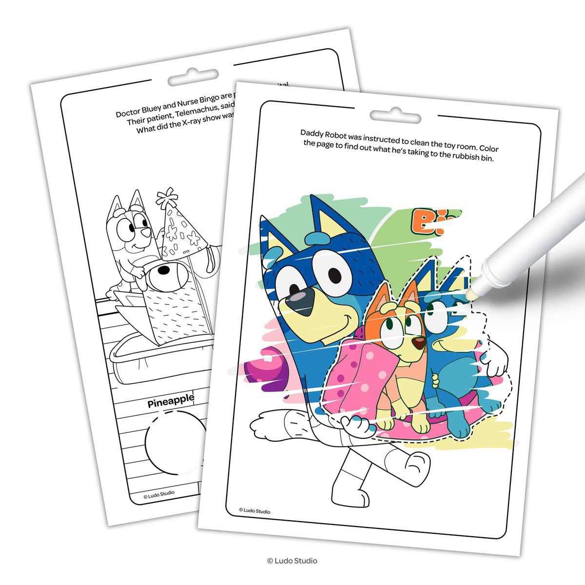 Bluey Imagina/ Tinta Mágica Cuadros con Páginas para Colorear y Actividades (¡2 Libros en 1!)