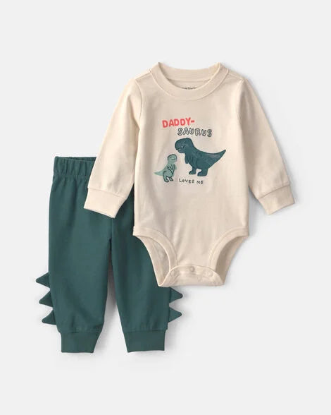 Dino Set Carter's + Hairbrush Set