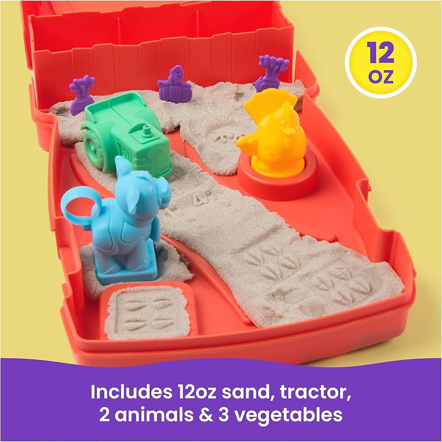 Kinetic Sand - Sandy Farm set de arena para jugar