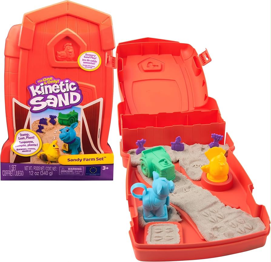 Kinetic Sand - Sandy Farm set de arena para jugar