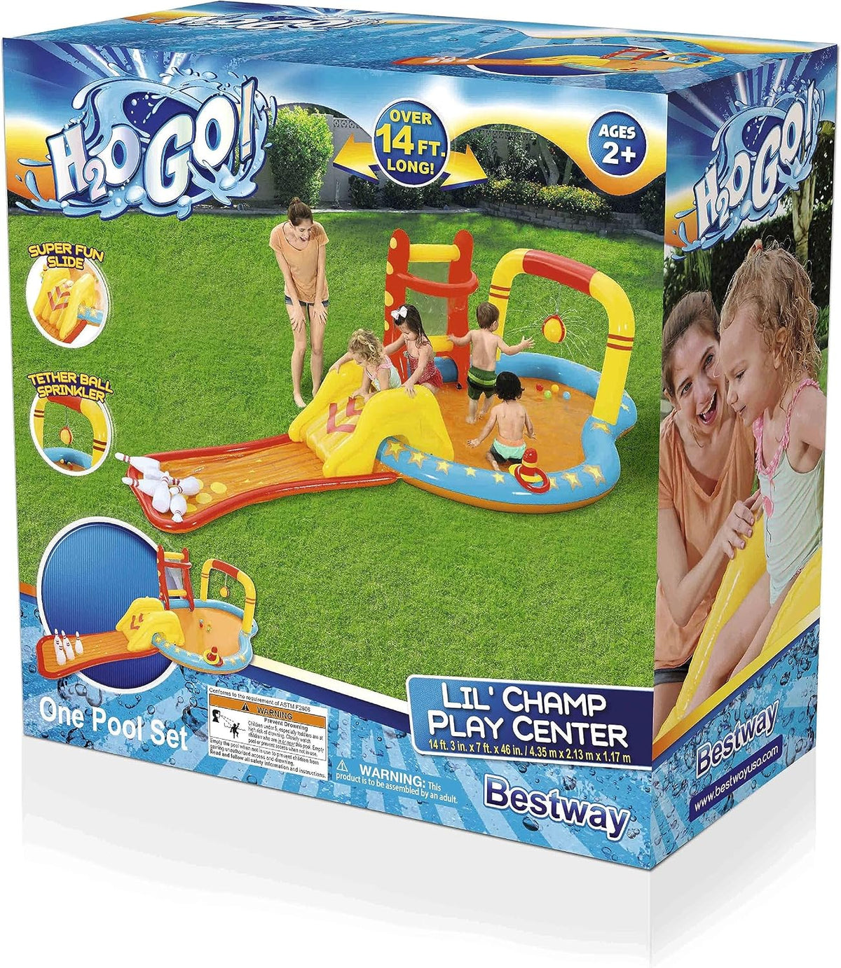 Bestway H2OGO! Lil' Champ - Centro de juegos inflable