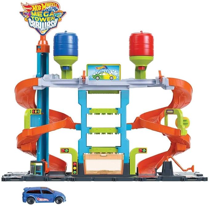 pista de Hot Wheels City Mega Car Wash