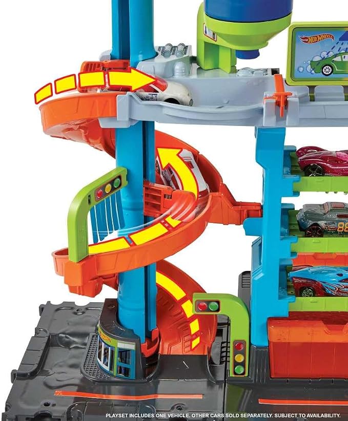 pista de Hot Wheels City Mega Car Wash