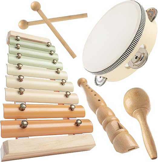 Juego de 4 instrumentos musicales infantiles Comfy Cubs