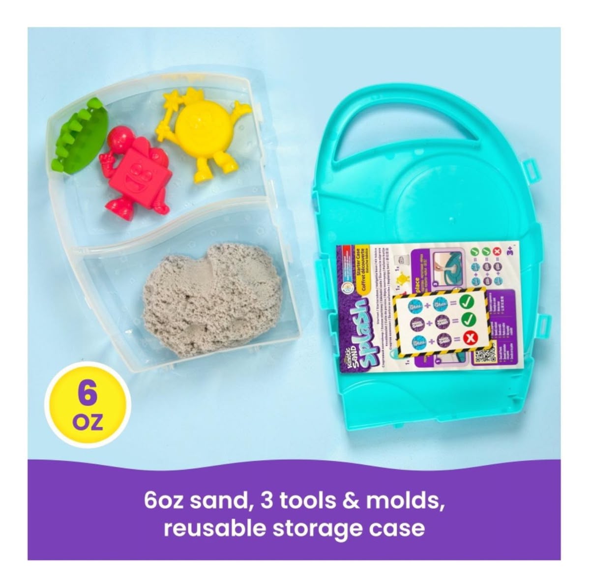 Kinetic Sand - Estuche Basico Splash