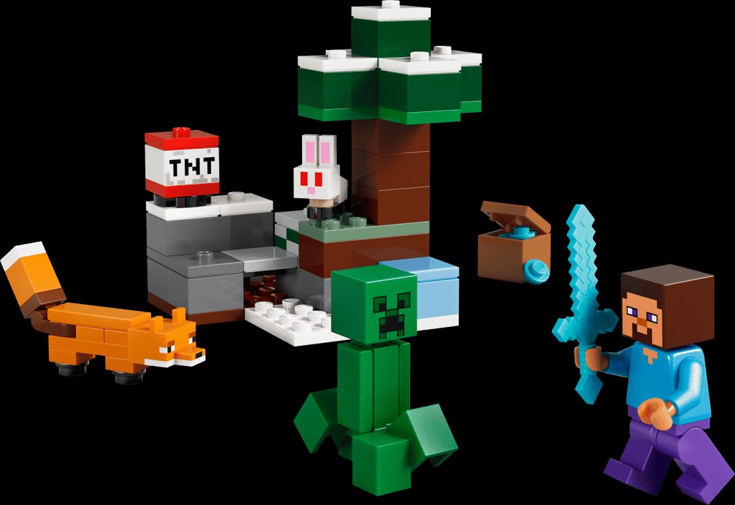 Lego Minecraft - La aventura de steve en la traiga