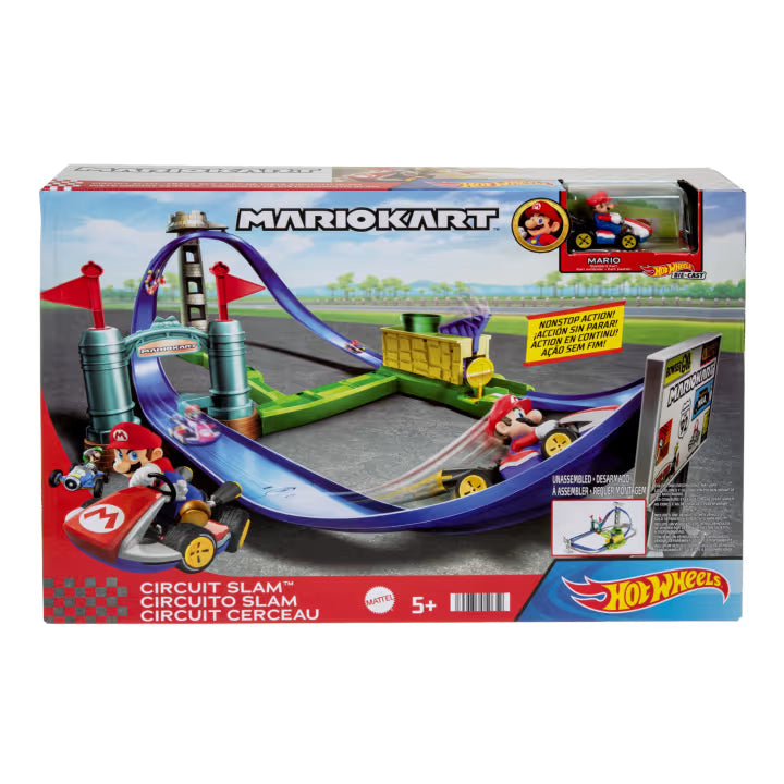 Pista de carreras Hot Wheels Mariokart Circuit Slam