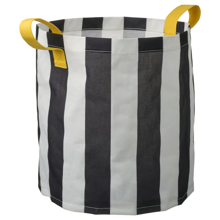 Cesta de Almacenamiento - Negro blanco a rayas
