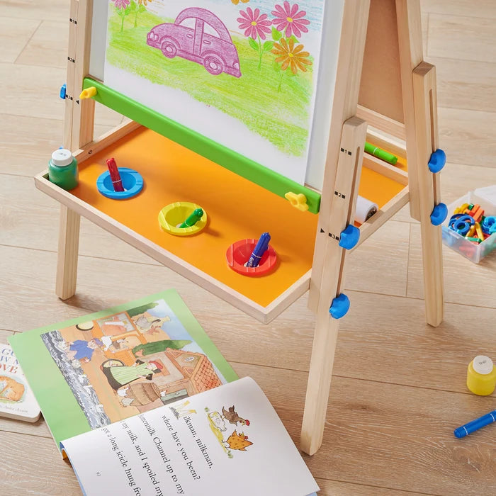 Juego de caballete de arte y rollo de papel 3 en 1 | Tiny Land