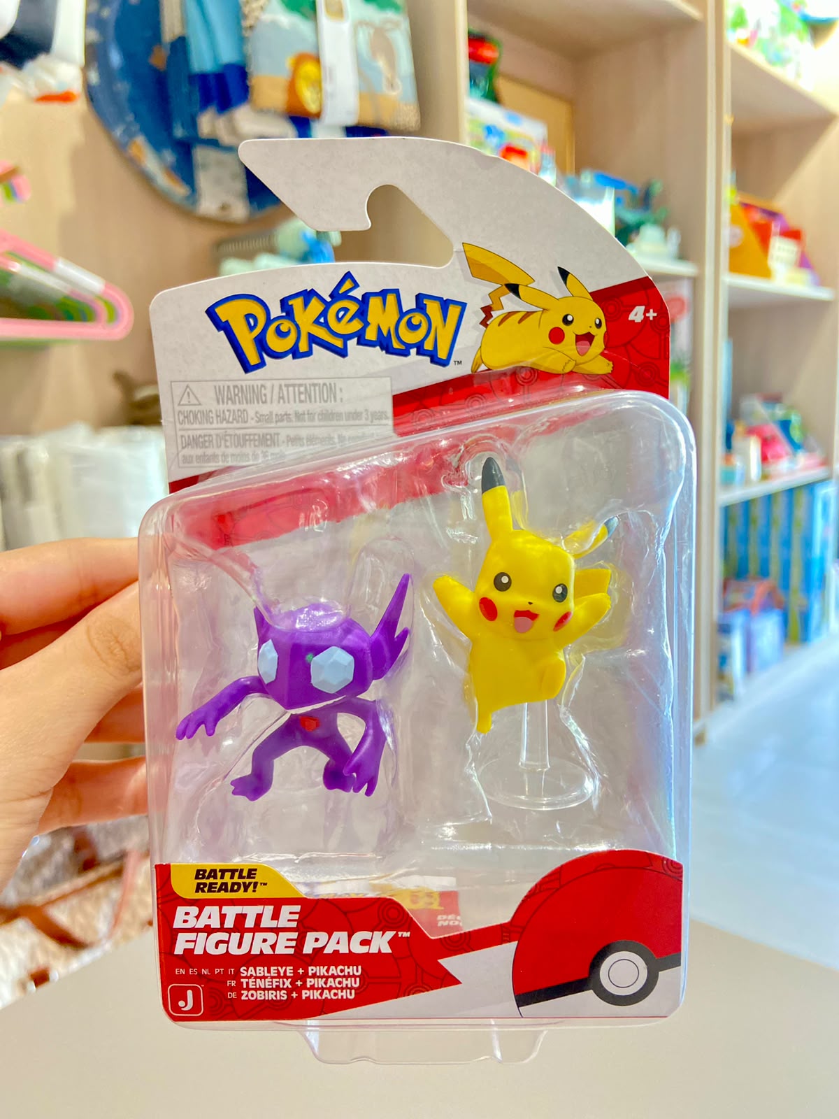 Pokémon Battle Figure - Juego de 2 figuras - sableye y pikachu