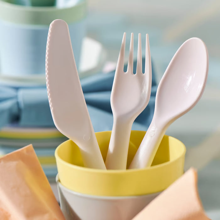 KALAS Cubertería, 18 piezas, colores variados
