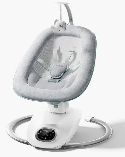 Columpio eléctrico para bebés Momcozy CocoSway con movimiento 3D