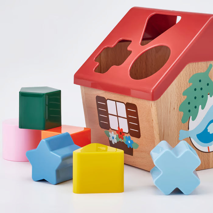 Clasificador de Formas | Multicolor Casita de madera