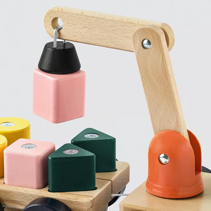 Grúa Magnética de Madera