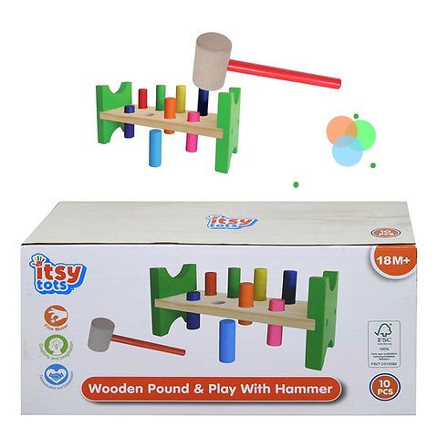 Juego de Madera con Martillo-Itsy Tots